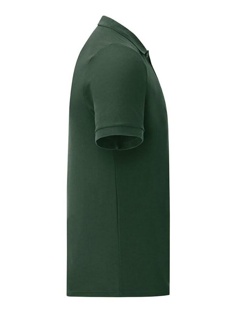 Fruit Of The Loom - Polo manches courtes Vert bouteille - Kiabi