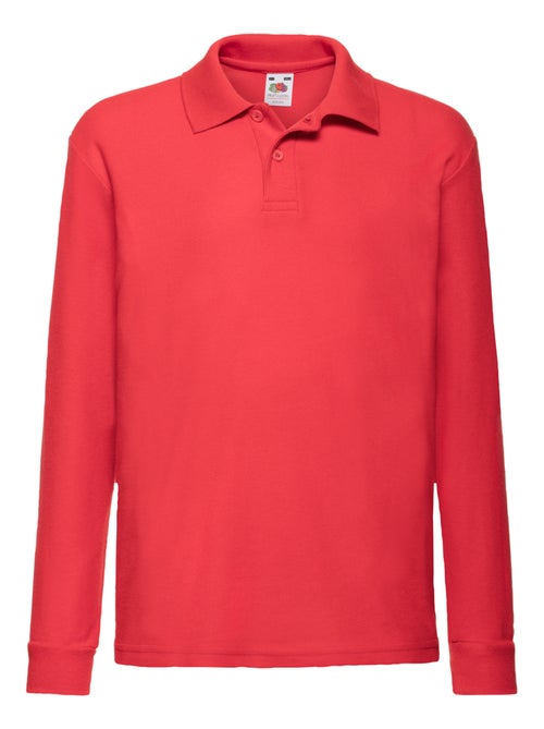 Fruit of the Loom - Polo manches longues - Kiabi