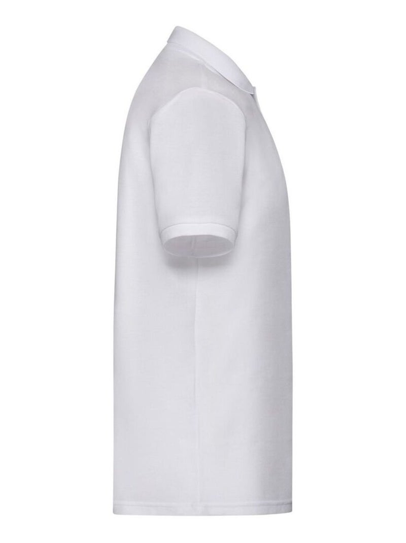 Fruit of the Loom - Polo motif/style uni Blanc - Kiabi