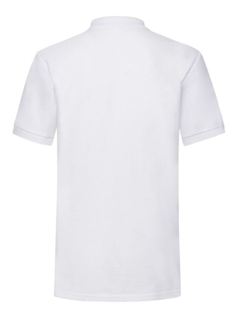 Fruit of the Loom - Polo motif/style uni Blanc - Kiabi