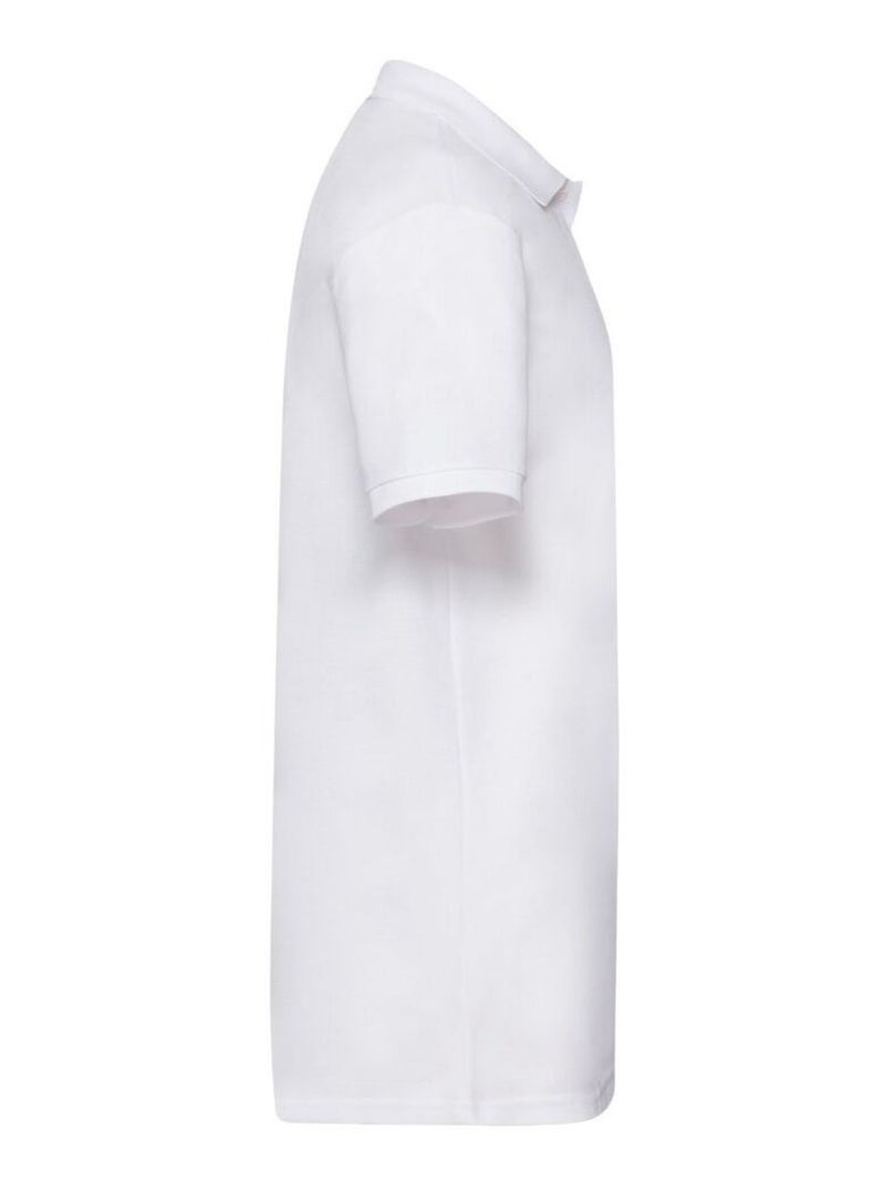 Fruit of the Loom - Polo motif/style uni Blanc - Kiabi