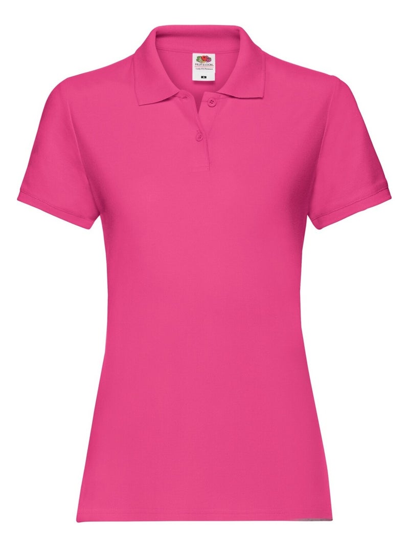 Fruit of the Loom - Polo PREMIUM Rose fushia - Kiabi