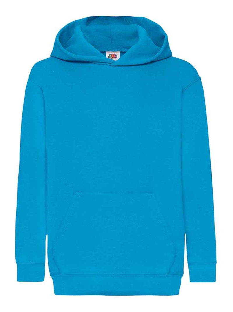 Fruit of the Loom - Sweat à capuche CLASSIC Bleu azur - Kiabi