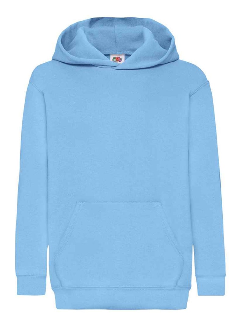Fruit of the Loom - Sweat à capuche CLASSIC Bleu ciel - Kiabi
