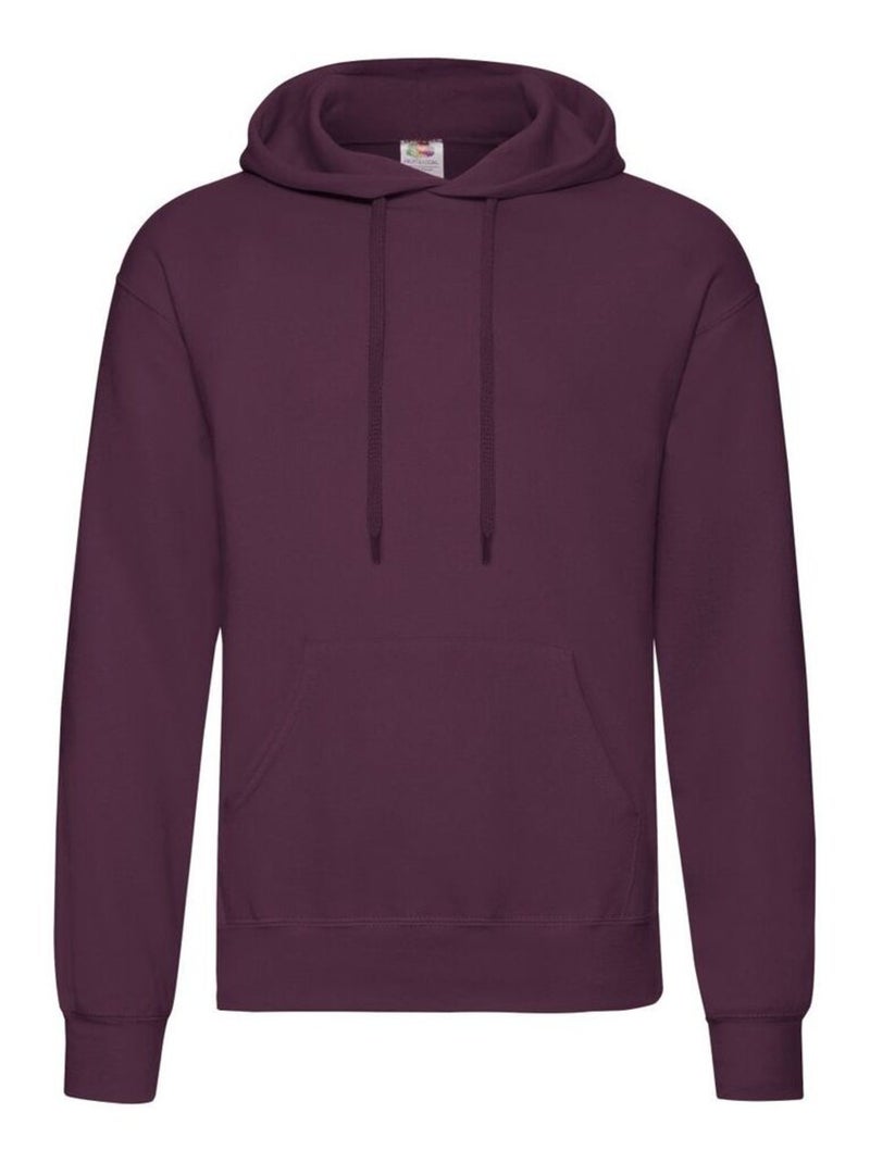 Fruit of the Loom - Sweat à capuche CLASSIC Bordeaux - Kiabi