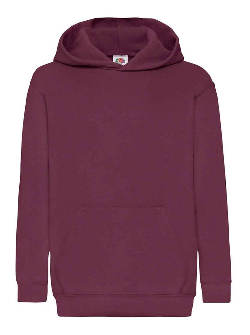 Fruit of the Loom - Sweat à capuche CLASSIC Bordeaux - Kiabi