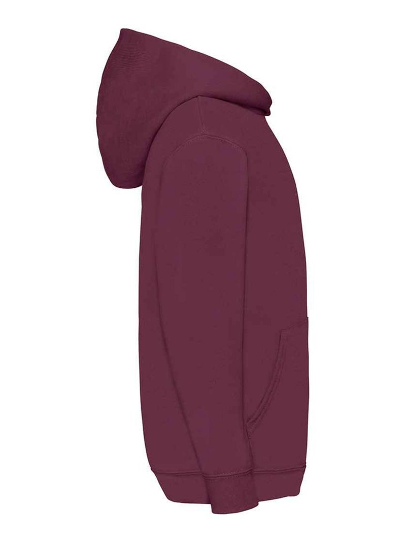 Fruit of the Loom - Sweat à capuche CLASSIC Bordeaux - Kiabi