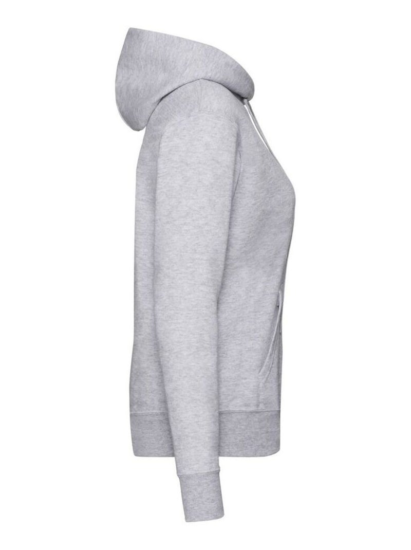 Fruit of the Loom - Sweat à capuche CLASSIC Gris chiné - Kiabi