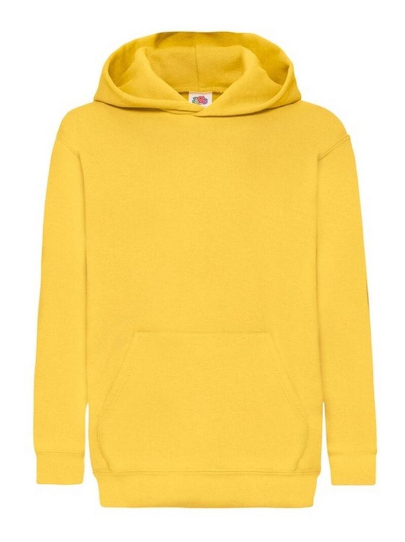 Fruit of the Loom - Sweat à capuche CLASSIC Jaune - Kiabi