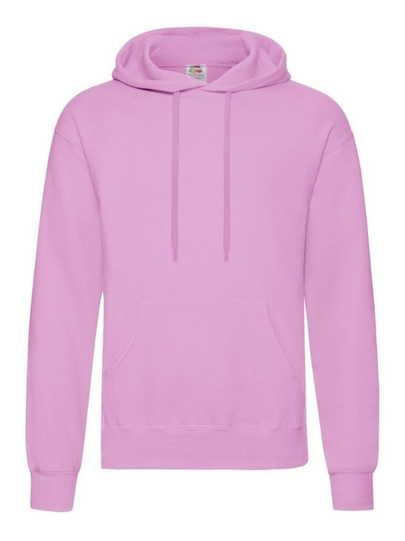 Fruit of the Loom - Sweat à capuche CLASSIC Rose clair - Kiabi