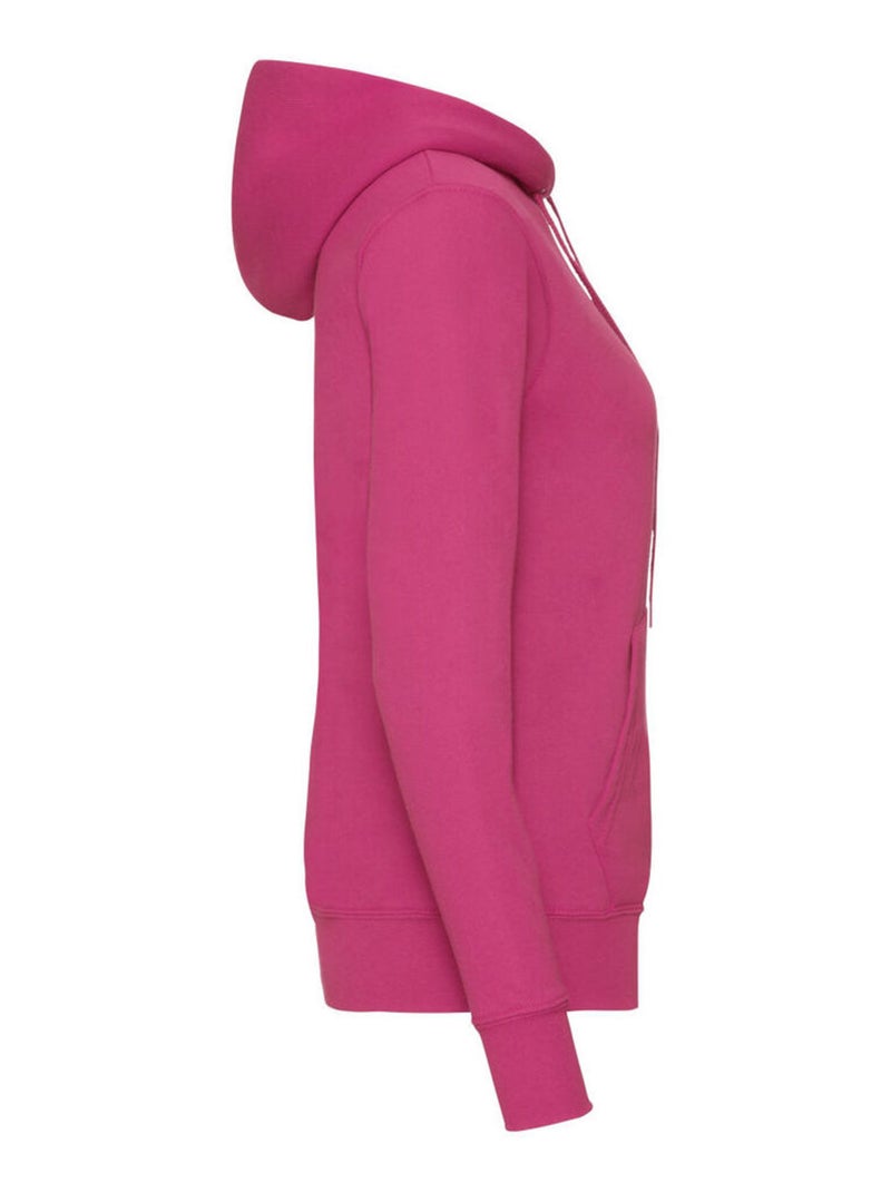 Fruit of the Loom - Sweat à capuche CLASSIC Rose fushia - Kiabi