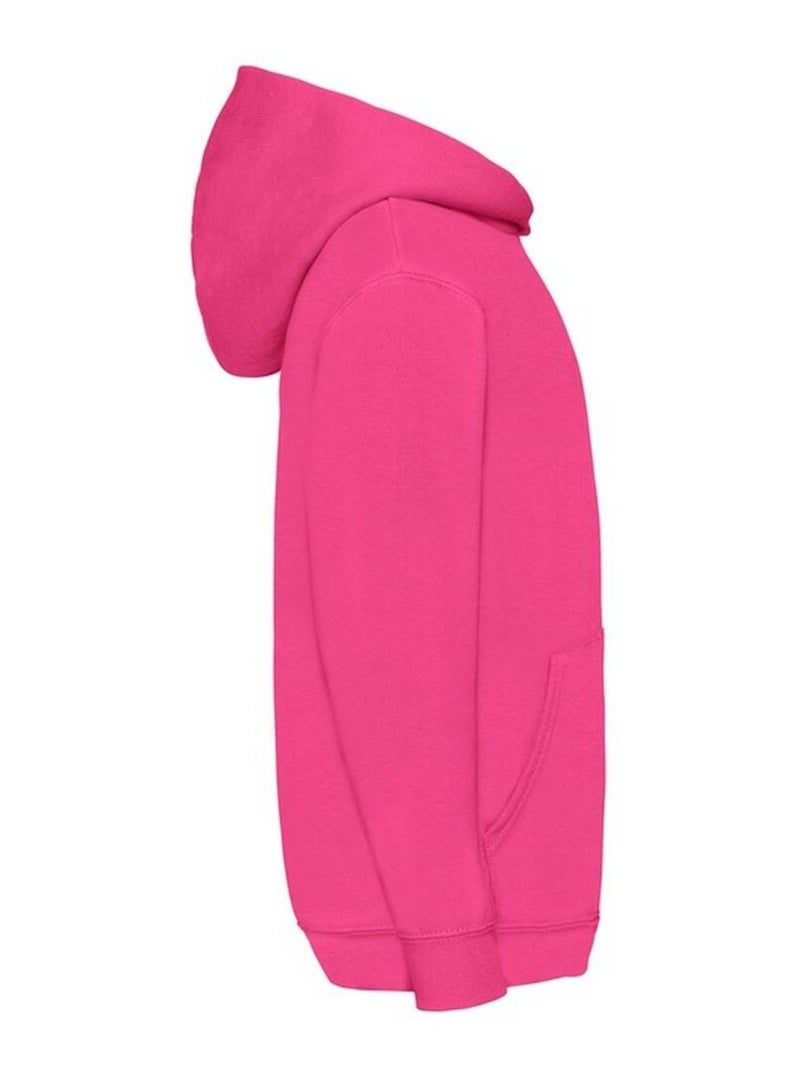 Fruit of the Loom - Sweat à capuche CLASSIC Rose fushia - Kiabi