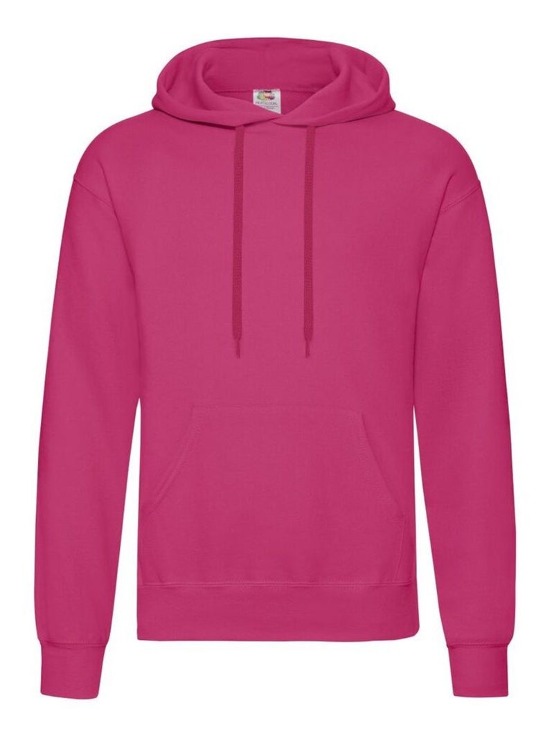 Fruit of the Loom - Sweat à capuche CLASSIC Rose fushia - Kiabi