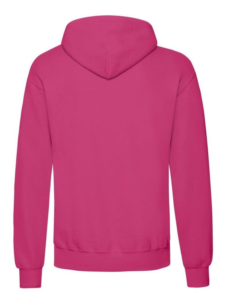 Fruit of the Loom - Sweat à capuche CLASSIC Rose fushia - Kiabi