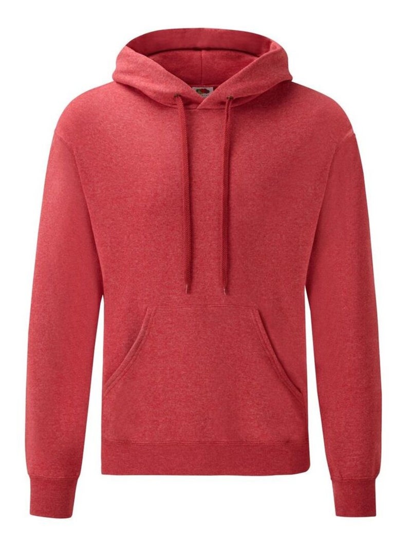 Fruit of the Loom - Sweat à capuche CLASSIC Rouge carmin - Kiabi
