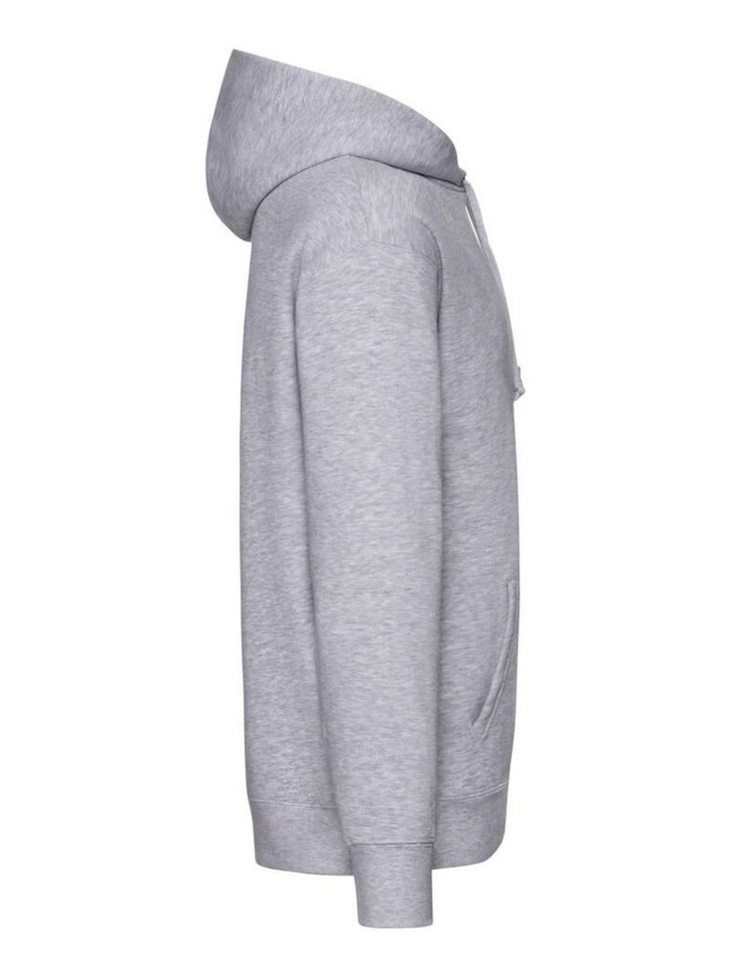 Fruit of the Loom - Sweat à capuche PREMIUM Gris chiné - Kiabi