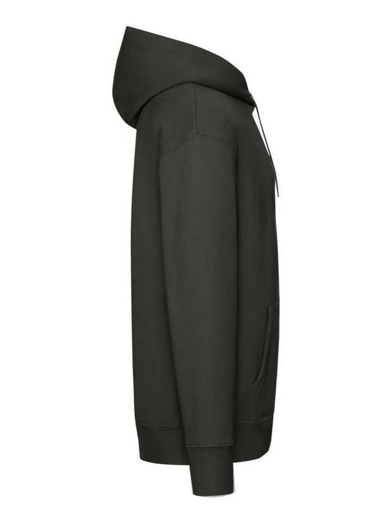 Fruit of the Loom - Sweat à capuche PREMIUM Gris Noir - Kiabi