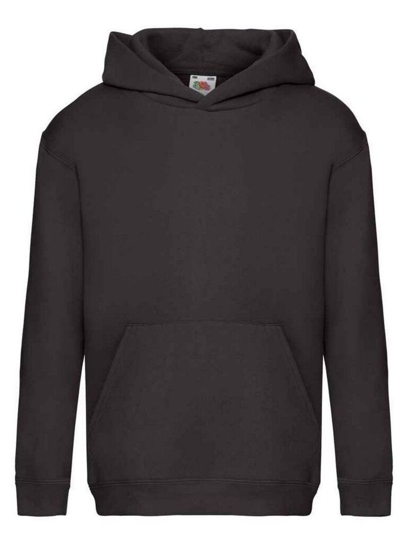Fruit of the Loom - Sweat à capuche PREMIUM Noir - Kiabi