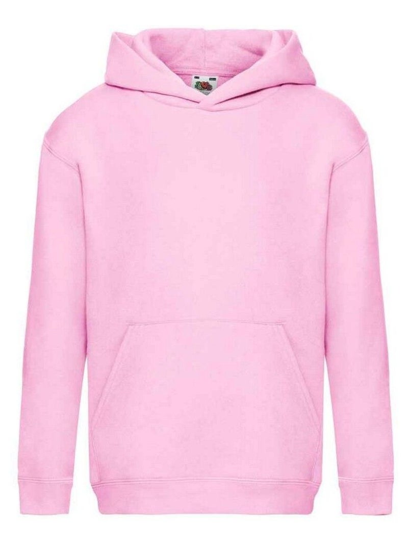 Fruit of the Loom - Sweat à capuche PREMIUM Rose clair - Kiabi