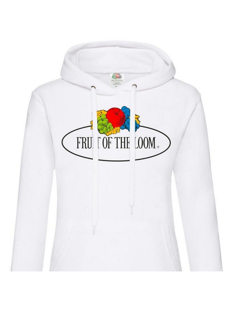 Fruit of the Loom - Sweat à capuche VINTAGE Blanc - Kiabi