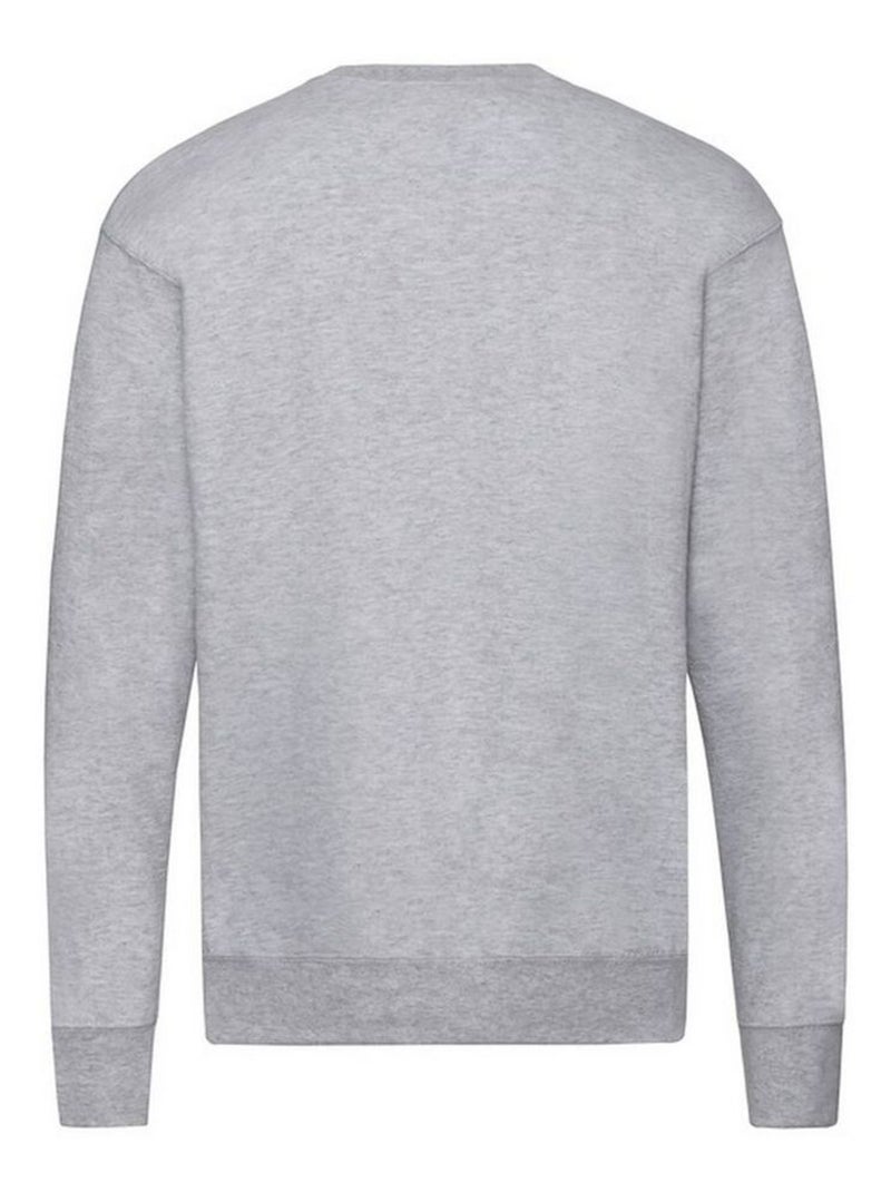 Fruit of the Loom - Sweat à manches cousues Gris chiné - Kiabi