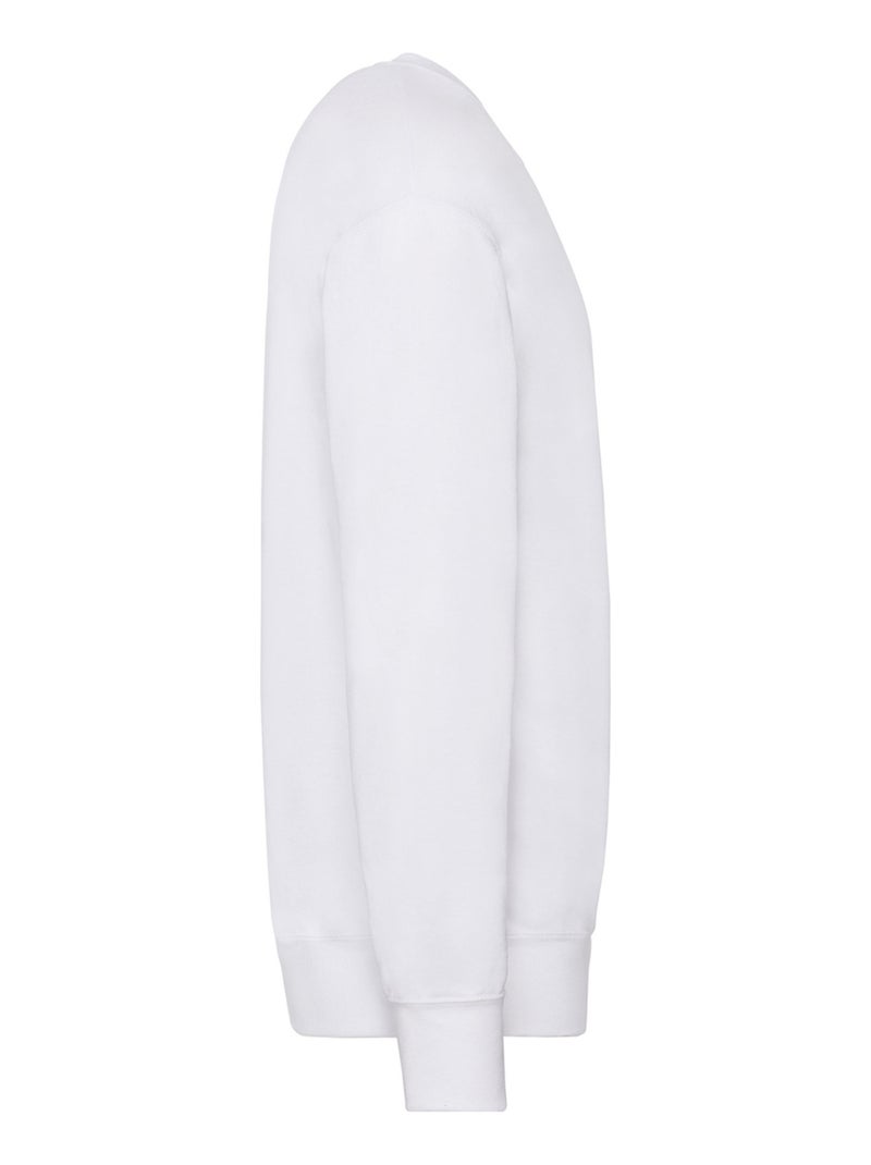 Fruit of the Loom - Sweat manches cousues Blanc - Kiabi