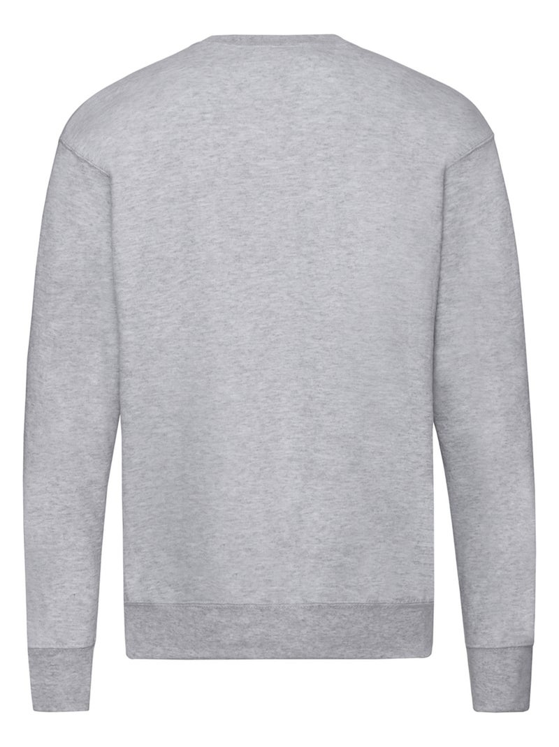 Fruit of the Loom - Sweat manches cousues Gris chiné - Kiabi