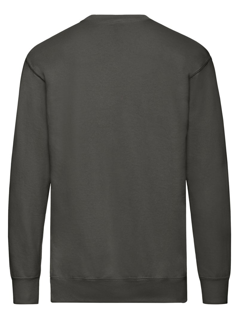 Fruit of the Loom - Sweat manches cousues Gris foncé - Kiabi