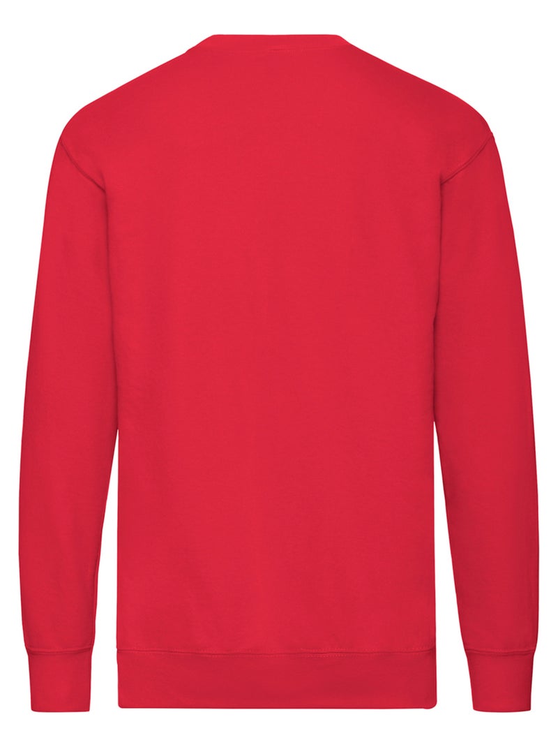 Fruit of the Loom - Sweat manches cousues Rouge - Kiabi