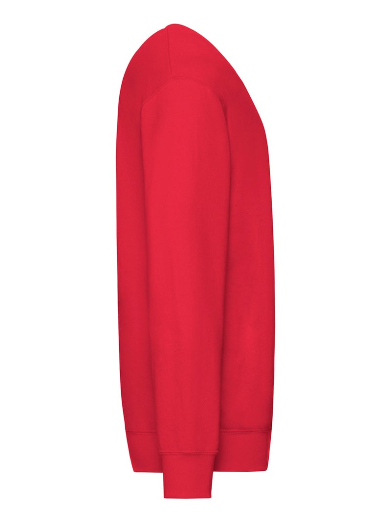 Fruit of the Loom - Sweat manches cousues Rouge - Kiabi