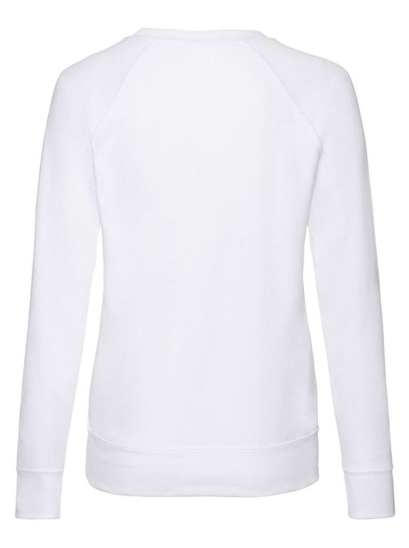 Fruit of the Loom - Sweat manches raglan Blanc - Kiabi