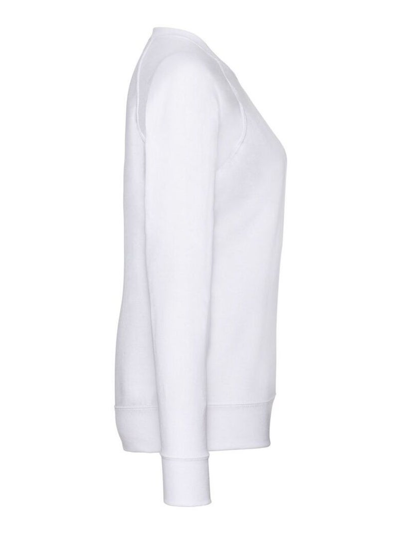 Fruit of the Loom - Sweat manches raglan Blanc - Kiabi