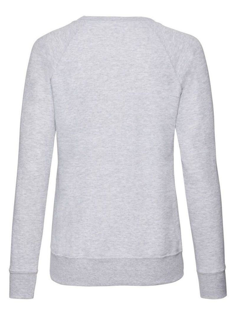 Fruit of the Loom - Sweat manches raglan Gris chiné - Kiabi