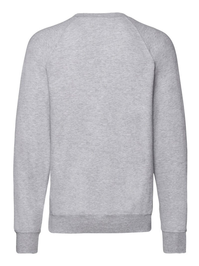 Fruit of the Loom - Sweat manches raglan Gris chiné - Kiabi