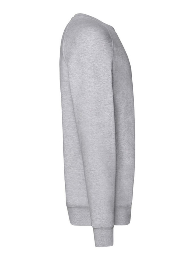 Fruit of the Loom - Sweat manches raglan Gris chiné - Kiabi