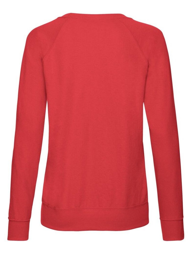 Fruit of the Loom - Sweat manches raglan Rouge - Kiabi