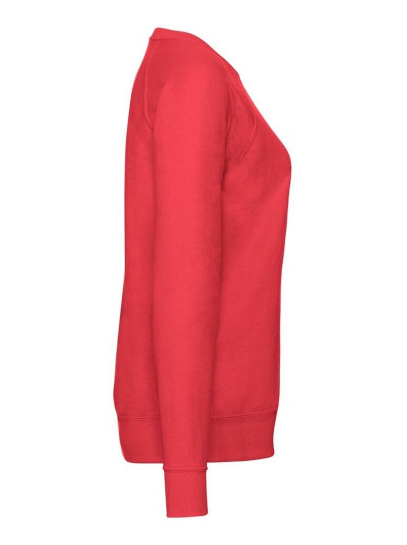 Fruit of the Loom - Sweat manches raglan Rouge - Kiabi