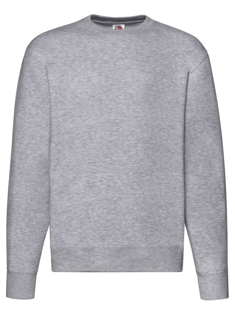 Fruit of the Loom - Sweat PREMIUM Gris chiné - Kiabi