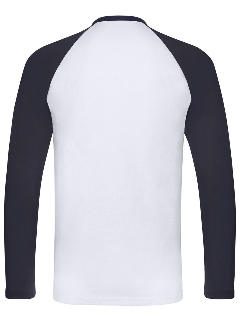 Fruit of the Loom - T-shirt BASEBALL Blanc nacré - Kiabi
