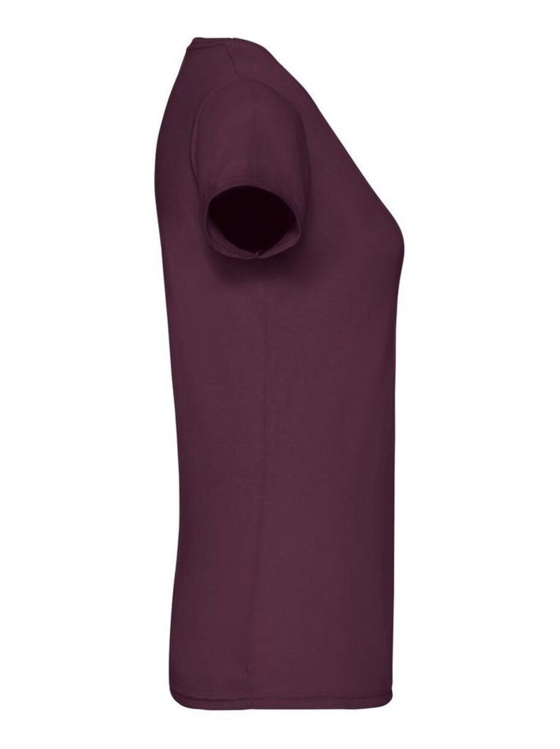 Fruit of the Loom - T-shirt Bordeaux - Kiabi