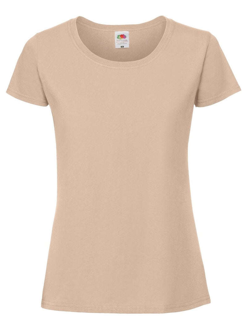 Fruit of the Loom - T-shirt ICONIC Beige sable - Kiabi