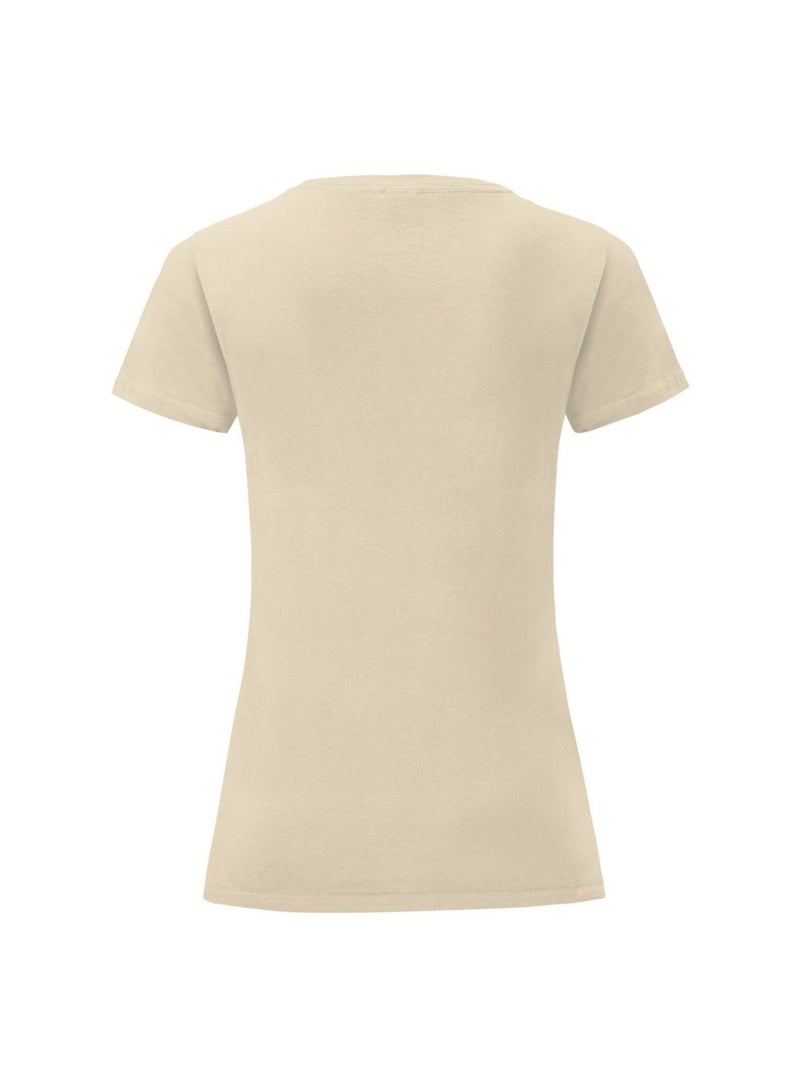 Fruit of the Loom - T-shirt ICONIC Blanc Beige - Kiabi
