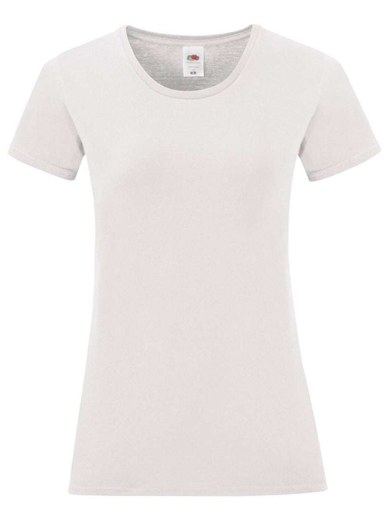 Fruit of the Loom - T-shirt ICONIC Blanc - Kiabi
