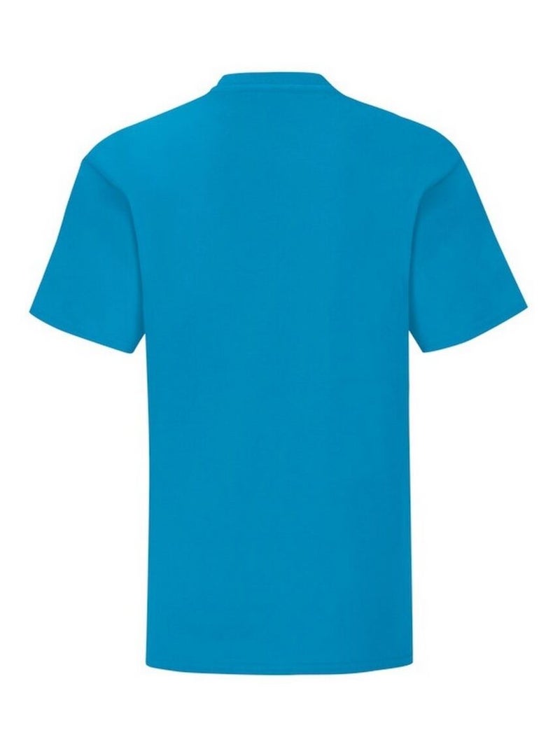 Fruit of the Loom - T-shirt ICONIC Bleu azur - Kiabi