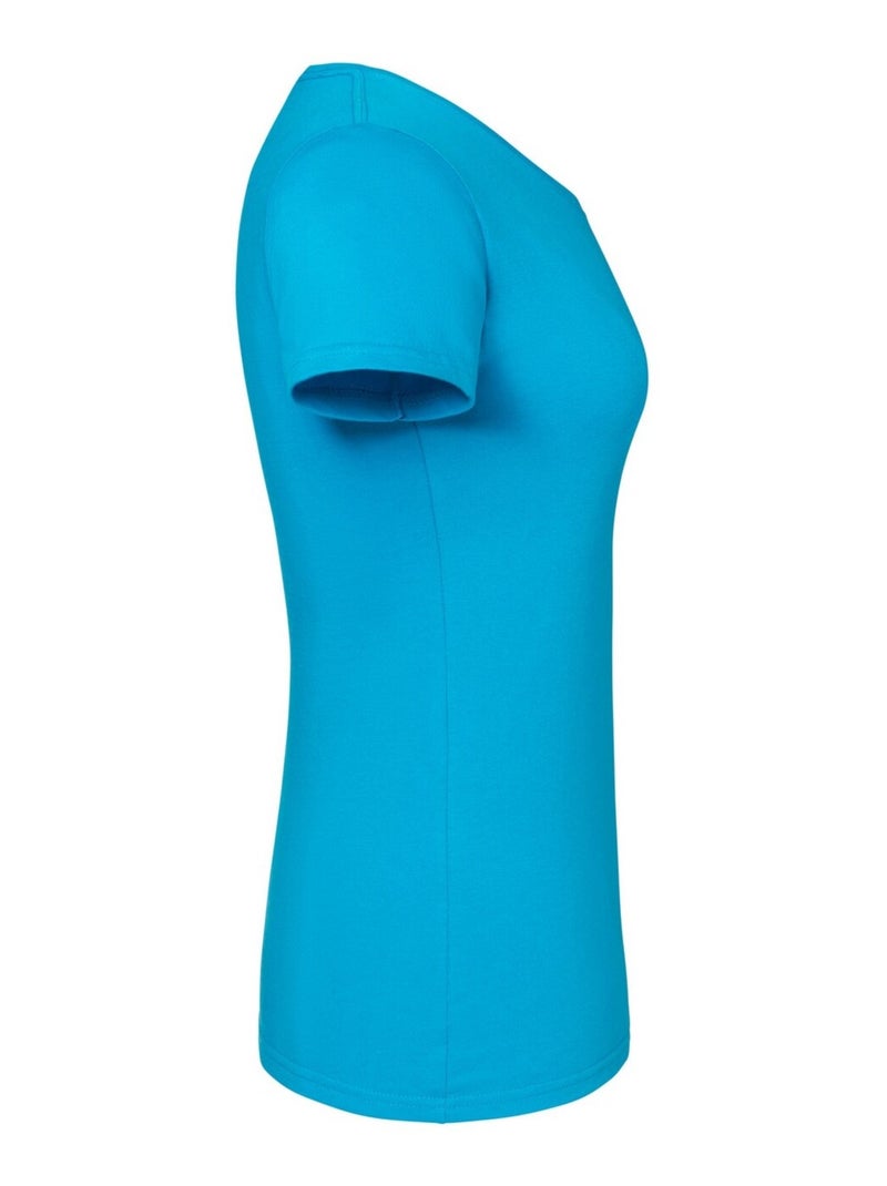 Fruit of the Loom - T-shirt ICONIC Bleu azur - Kiabi