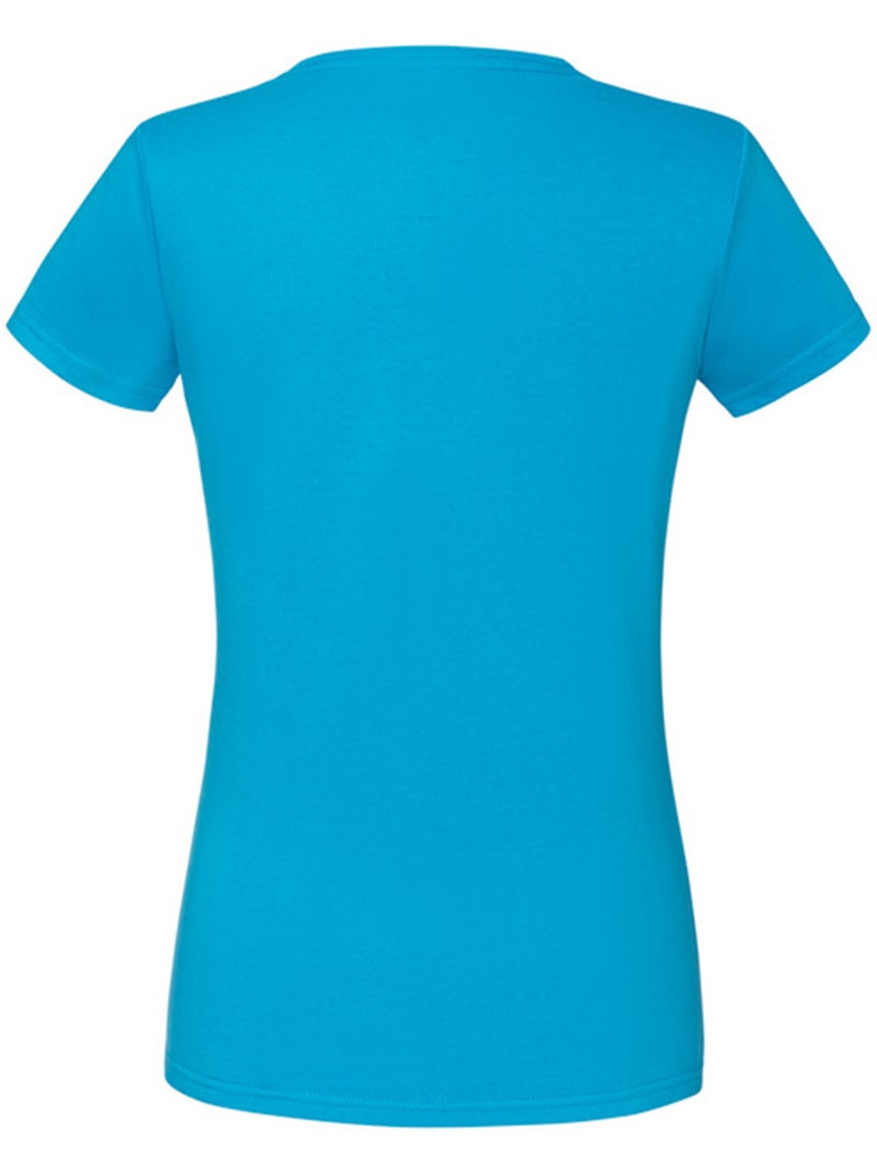 Fruit of the Loom - T-shirt ICONIC Bleu azur - Kiabi