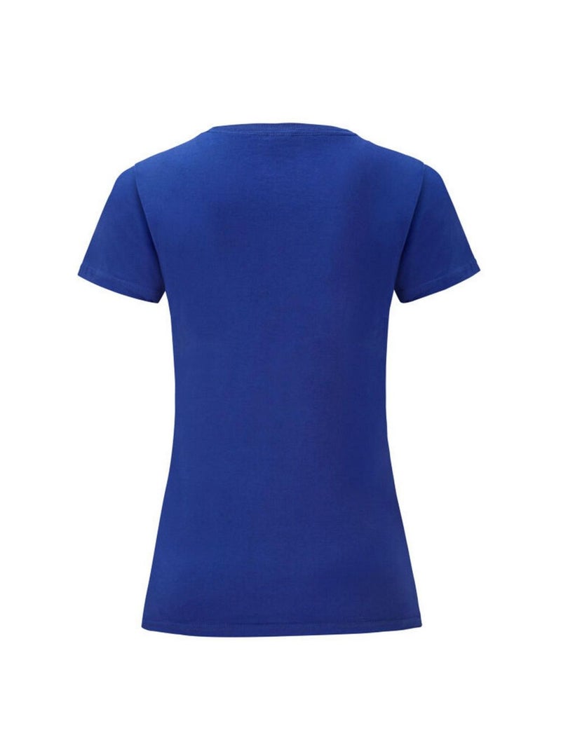 Fruit of the Loom - T-shirt ICONIC Bleu cobalt - Kiabi