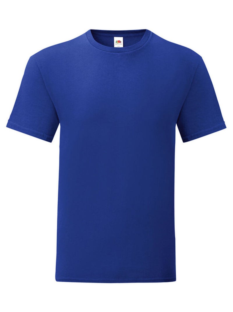 Fruit of the Loom - T-shirt ICONIC Bleu - Kiabi