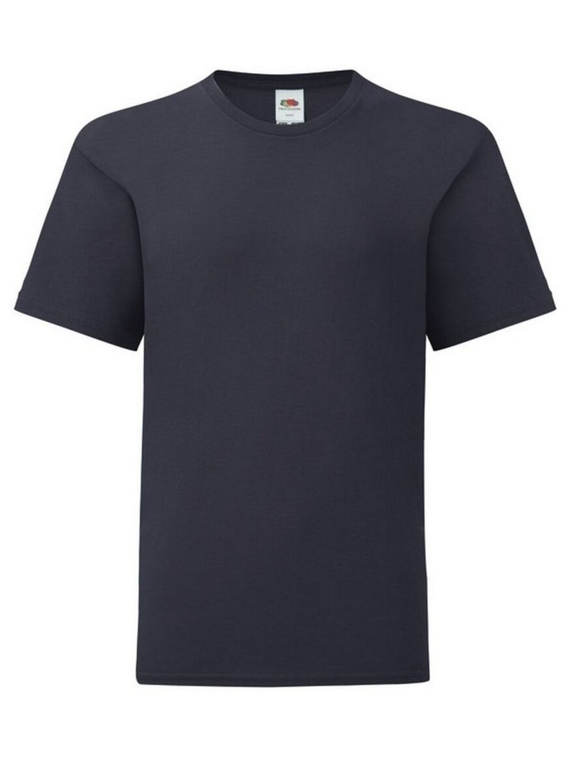 Fruit of the Loom - T-shirt ICONIC Bleu nuit - Kiabi