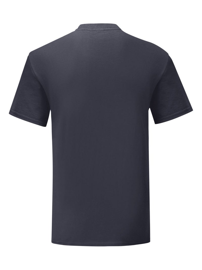 Fruit of the Loom - T-shirt ICONIC Bleu nuit - Kiabi